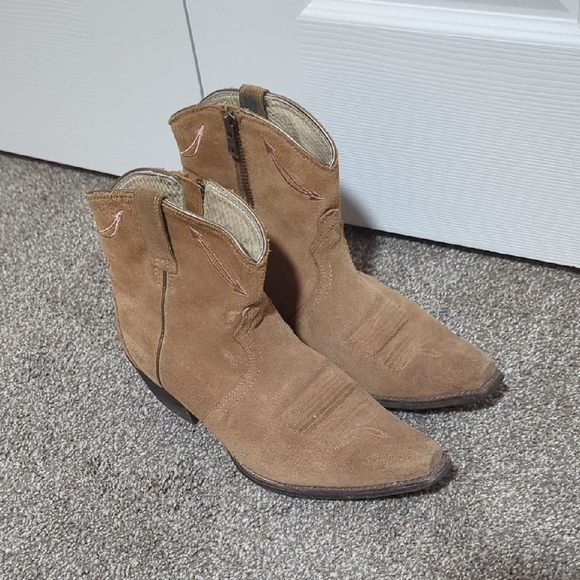 Ariat Shoes - Ariat Brown Suede Ankle Booties
